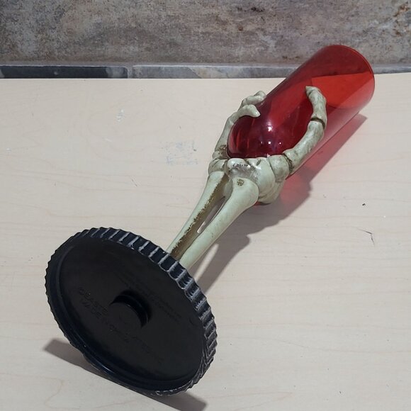 Halloween Themed Champagne Flute Skeleton Hand Stem - Picture 10 of 10